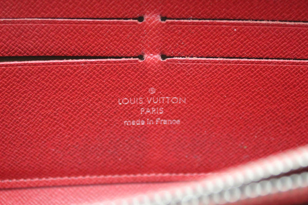 Louis Vuitton Red Epi Leather Zippy Long Wallet