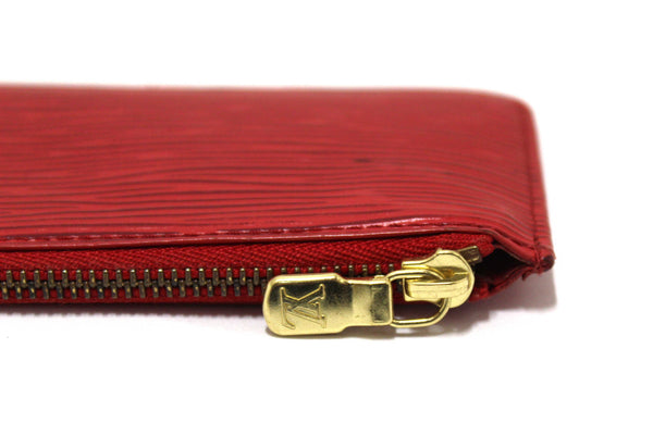 Louis Vuitton Red Epi Leather Key Coin Card Case Pouch