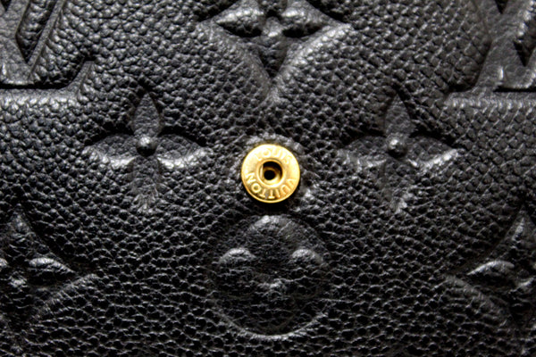 Louis Vuitton Black Monogram Empreinte Felicie Pochette Bag