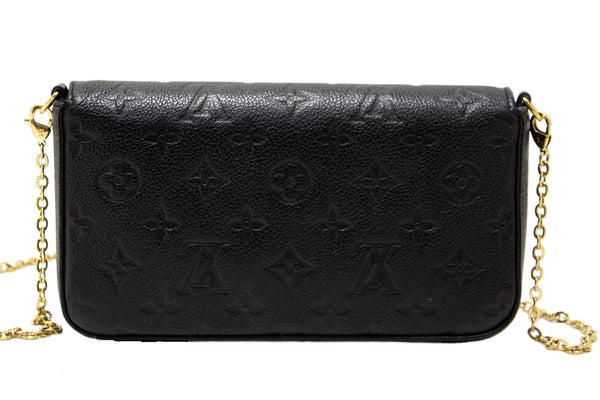 Louis Vuitton Black Monogram Empreinte Felicie Pochette Bag