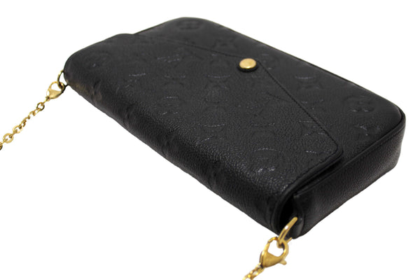 Louis Vuitton Black Monogram Empreinte Felicie Pochette Bag