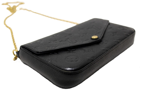 Louis Vuitton Black Monogram Empreinte Felicie Pochette Bag