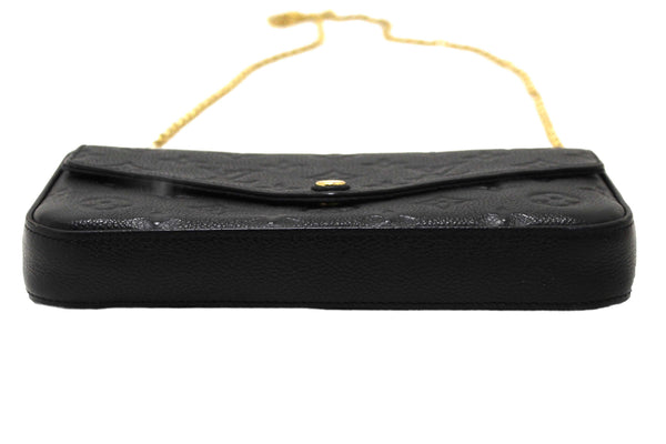 Louis Vuitton Black Monogram Empreinte Felicie Pochette Bag