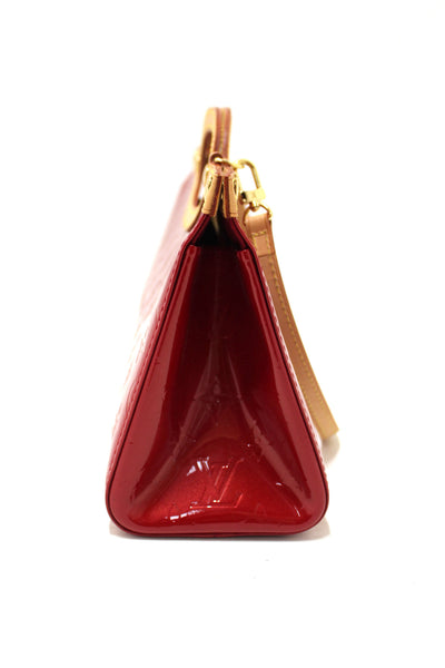 Louis Vuitton Red Monogram Vernis Leather Roxbury Drive Bag
