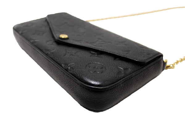 Louis Vuitton Black Monogram Empreinte Felicie Pochette Bag