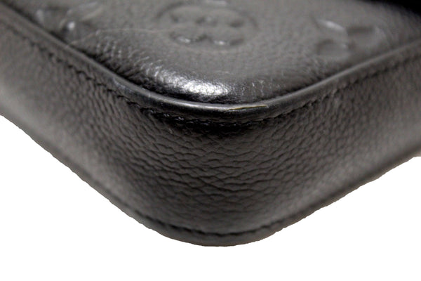 Louis Vuitton Black Monogram Empreinte Felicie Pochette Bag