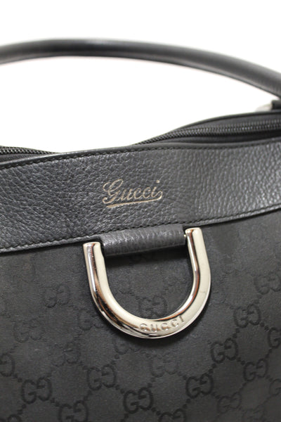 Gucci GG Black Nylon Large Tote Shoulder Bag 341491