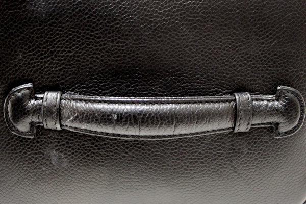 Chanel Vintage Black Caviar CC Timeless Vanity Case Bag