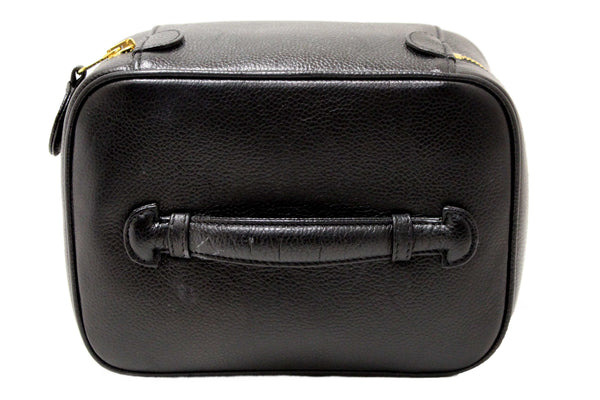 Chanel Vintage Black Caviar CC Timeless Vanity Case Bag