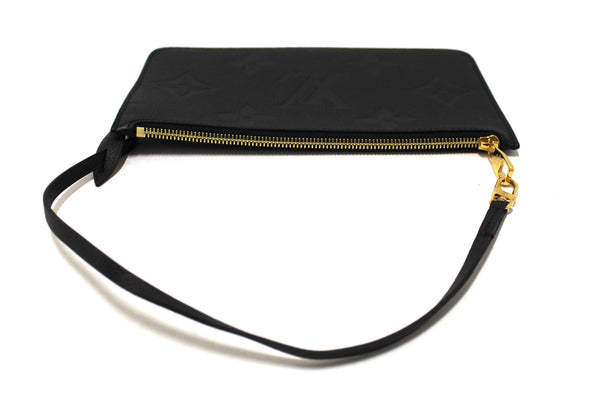 Louis Vuitton Black Empreinte Neverfull Pouch Pochette