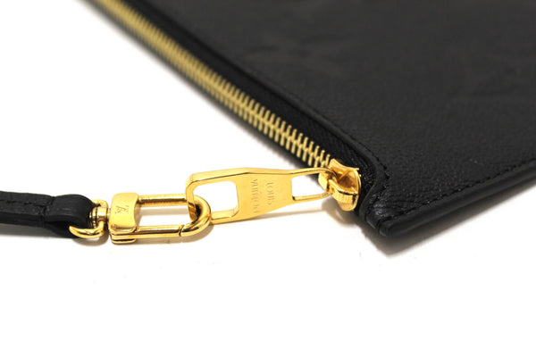 Louis Vuitton Black Empreinte Neverfull Pouch Pochette