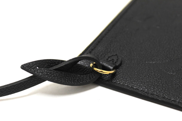 Louis Vuitton Black Empreinte Neverfull Pouch Pochette