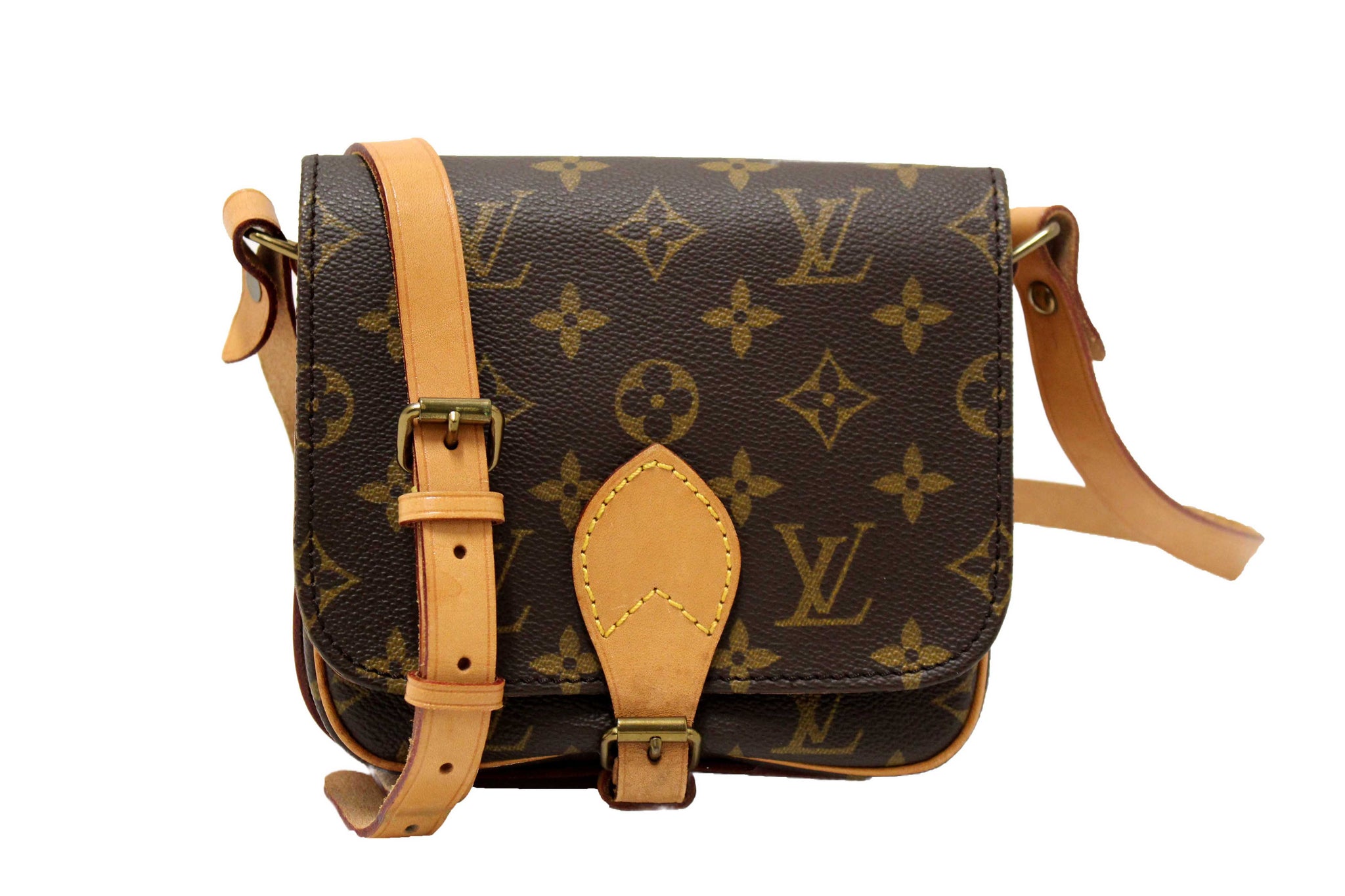 Louis Vuitton Vintage Classic Monogram Cartouchiere PM Messenger Bag