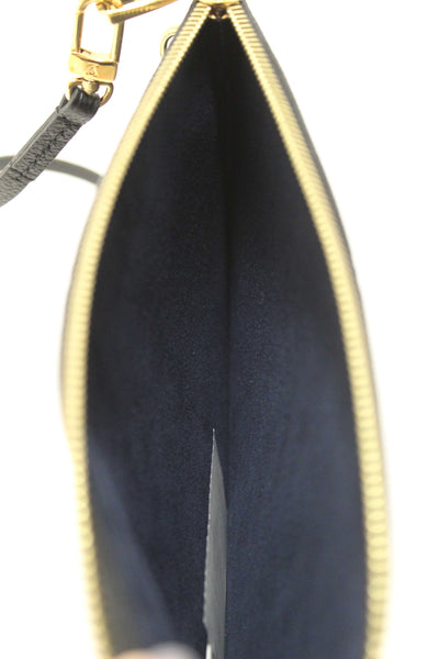 Louis Vuitton Black Empreinte Neverfull Pouch Pochette