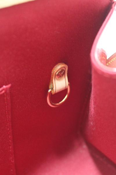 Louis Vuitton Red Monogram Vernis Leather Roxbury Drive Bag