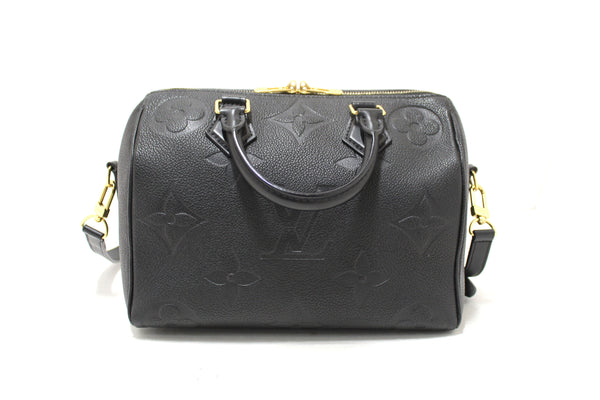 Louis Vuitton Black Empreinte Speedy 25 Bandouliere Crossbody Bag