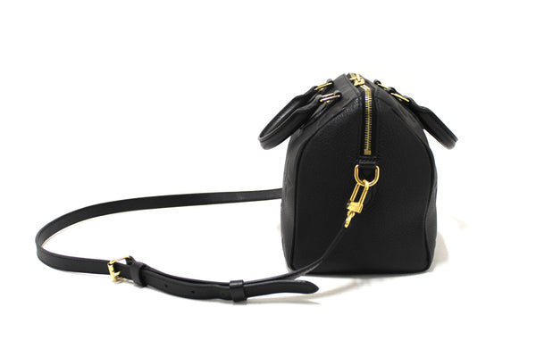 Louis Vuitton Black Empreinte Speedy 25 Bandouliere Crossbody Bag