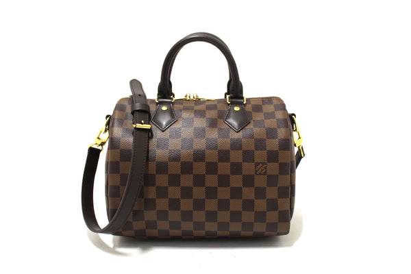 Louis Vuitton Damier Ebene Speedy 25 Bandouliere Bag