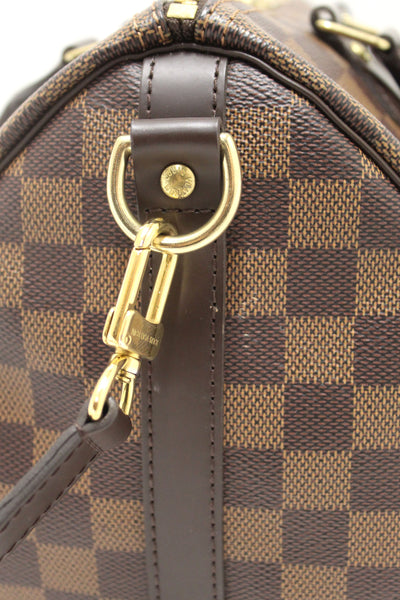Louis Vuitton Damier Ebene Speedy 25 Bandouliere Bag