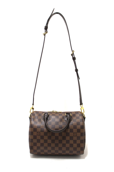 Louis Vuitton Damier Ebene Speedy 25 Bandouliere Bag