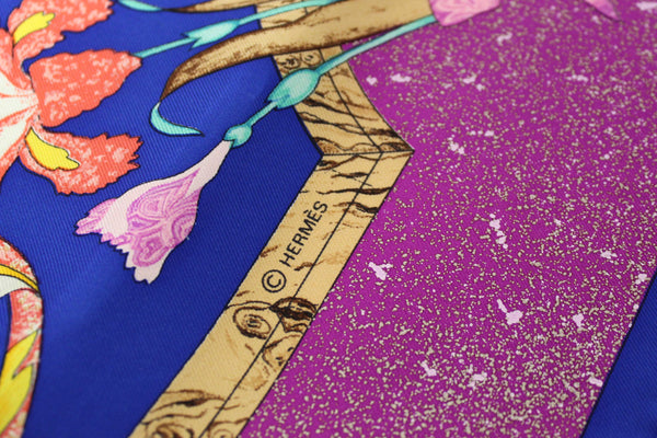 Hermes Pink Pierres d'Orient et d'Occident Scarf 90cm