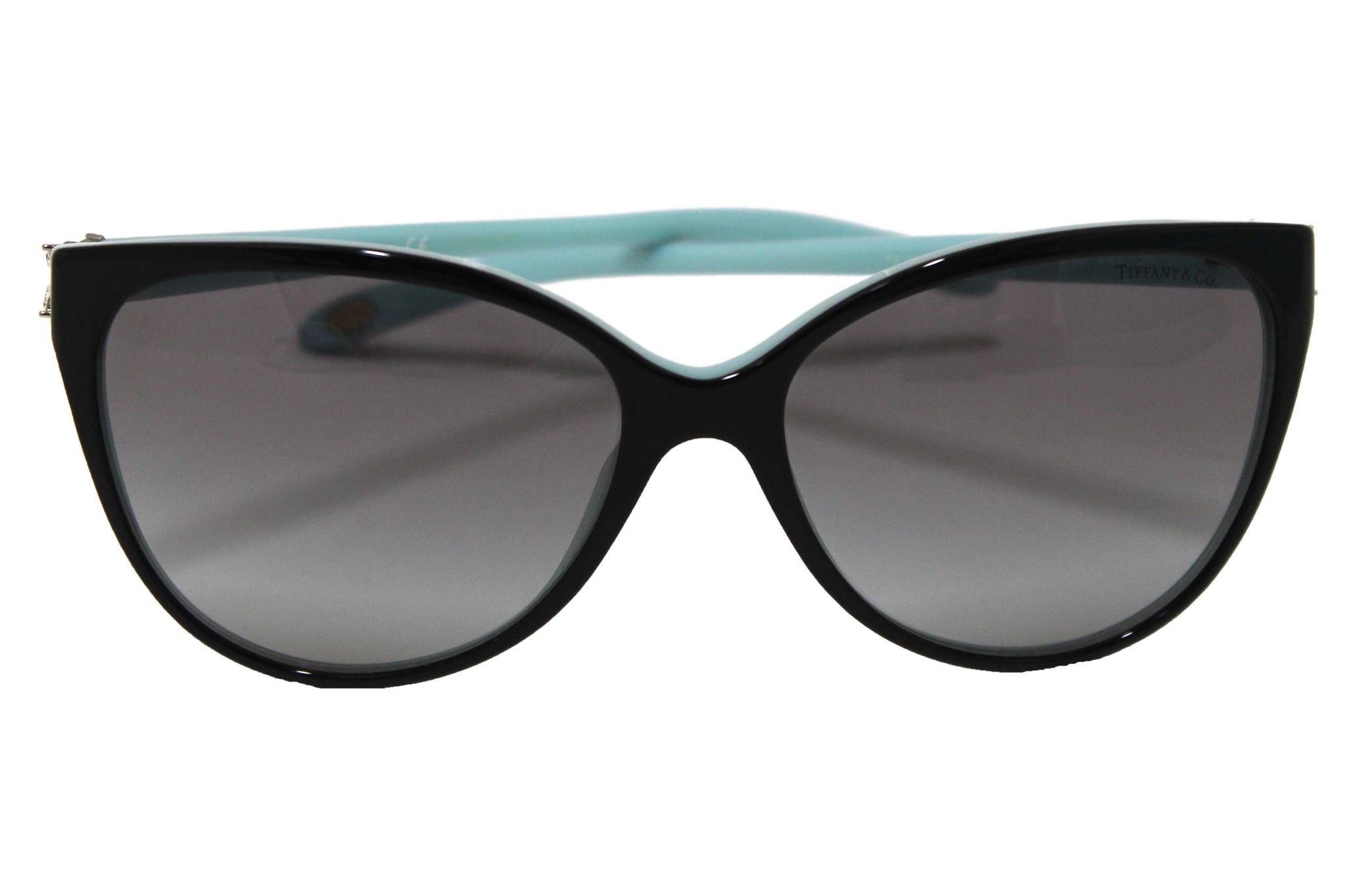 Tiffany & Co. Black/Blue Sunglasses with Swarovski Crystal Accents TF4089