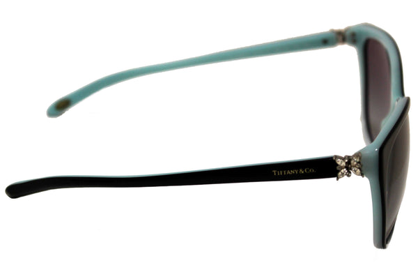 Tiffany & Co. Black/Blue Sunglasses with Swarovski Crystal Accents TF4089