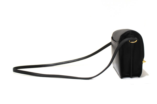 Hermes Black Evercolor Calfskin Leather Roulis Mini Bag