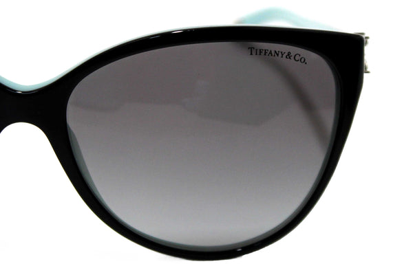 Tiffany & Co. Black/Blue Sunglasses with Swarovski Crystal Accents TF4089