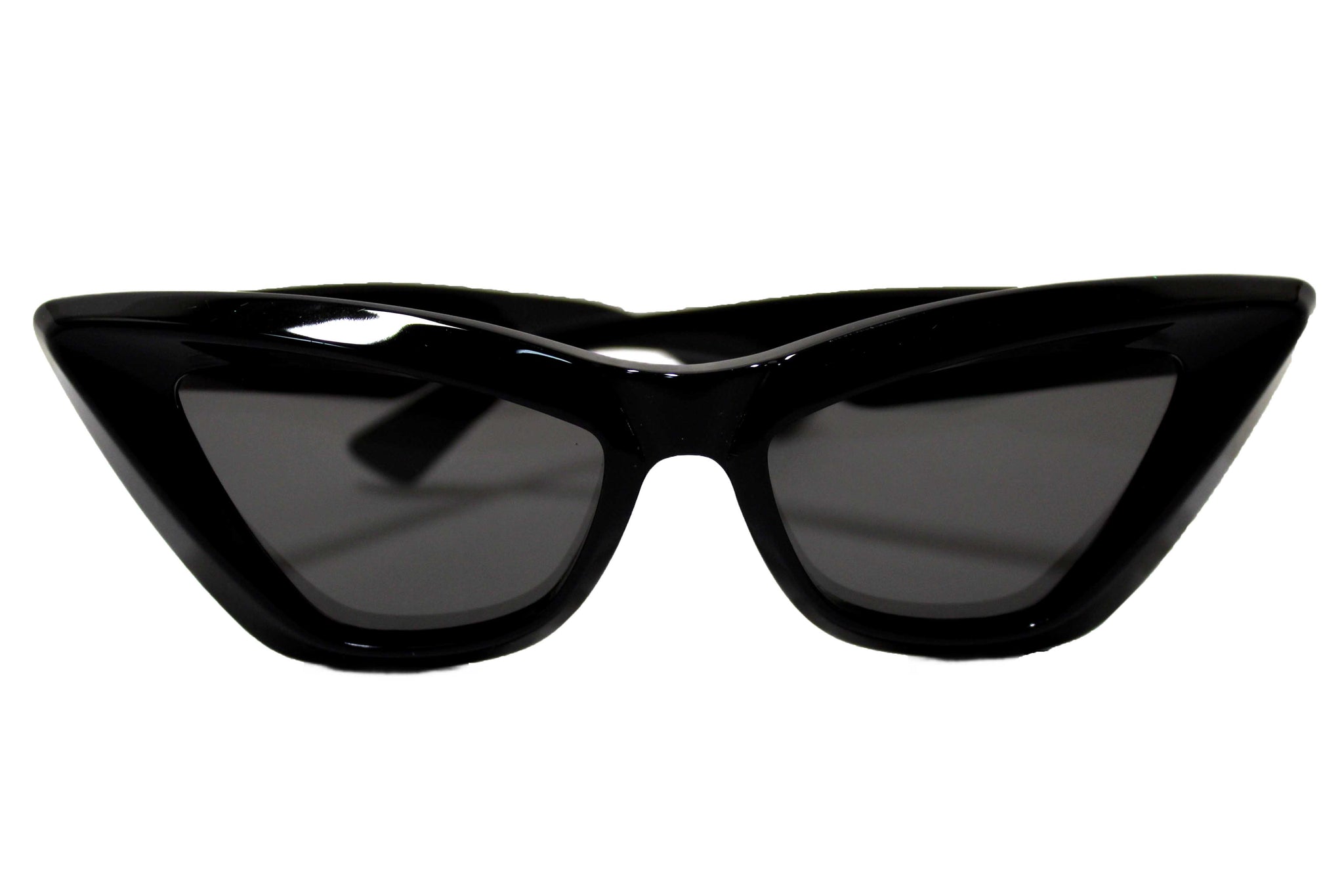 Bottega Veneta Black Sculptured Cat Eye Sunglasses BV1101S