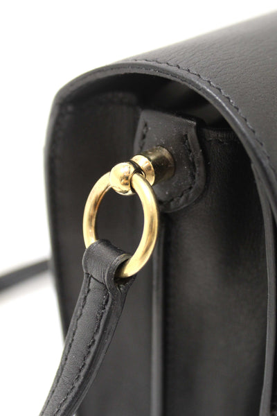 Hermes Black Evercolor Calfskin Leather Roulis Mini Bag