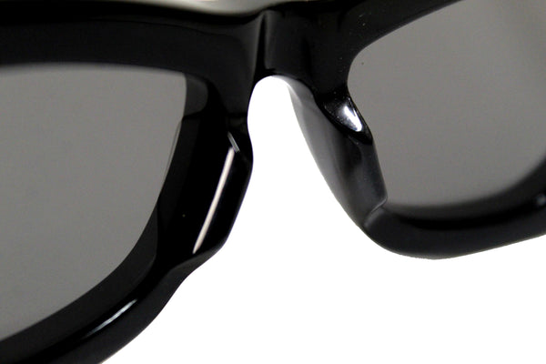 Bottega Veneta Black Sculptured Cat Eye Sunglasses BV1101S