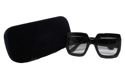 Gucci Black Oversized Square Frame Sunglasses GG0053S