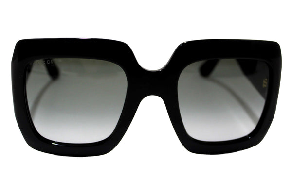 Gucci Black Oversized Square Frame Sunglasses GG0053S