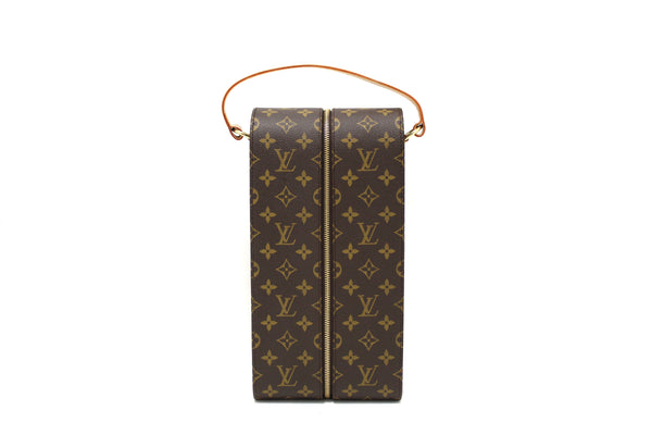 NEW Louis Vuitton Monogram Wine Carrier Bottle Case Golf Cup GOLF CUP 2001 HAWAII