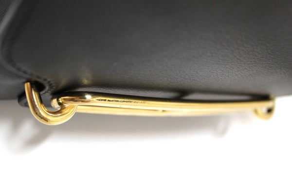 Hermes Black Evercolor Calfskin Leather Roulis Mini Bag