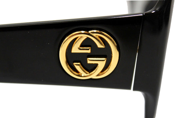 Gucci Black Oversized Square Frame Sunglasses GG0053S