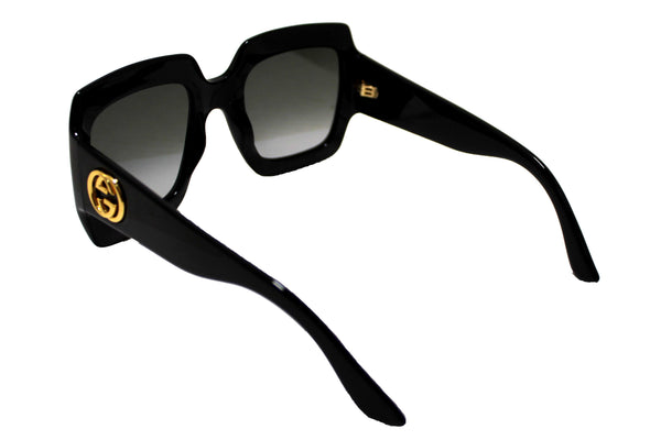 Gucci Black Oversized Square Frame Sunglasses GG0053S
