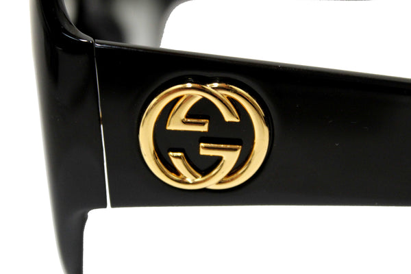 Gucci Black Oversized Square Frame Sunglasses GG0053S