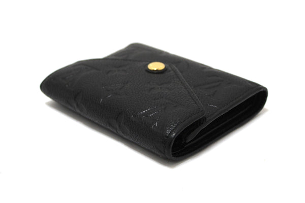 Louis Vuitton Black Monogram Empreinte Leather Victorine Wallet