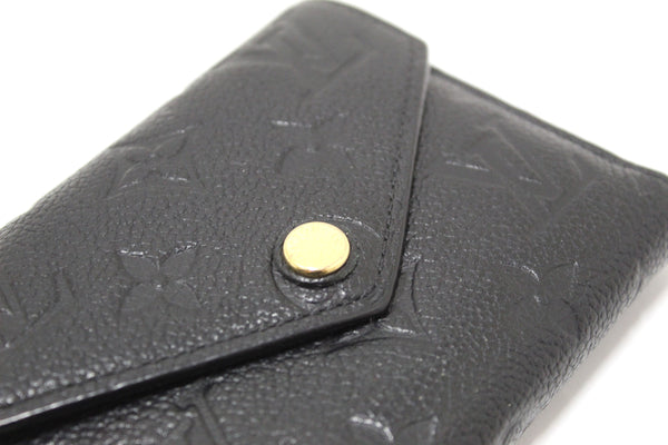 Louis Vuitton Black Monogram Empreinte Leather Victorine Wallet