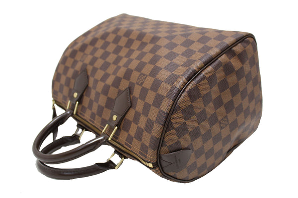 Authentic Louis Vuitton Damier Ebene Canvas Speedy 30 Handbag