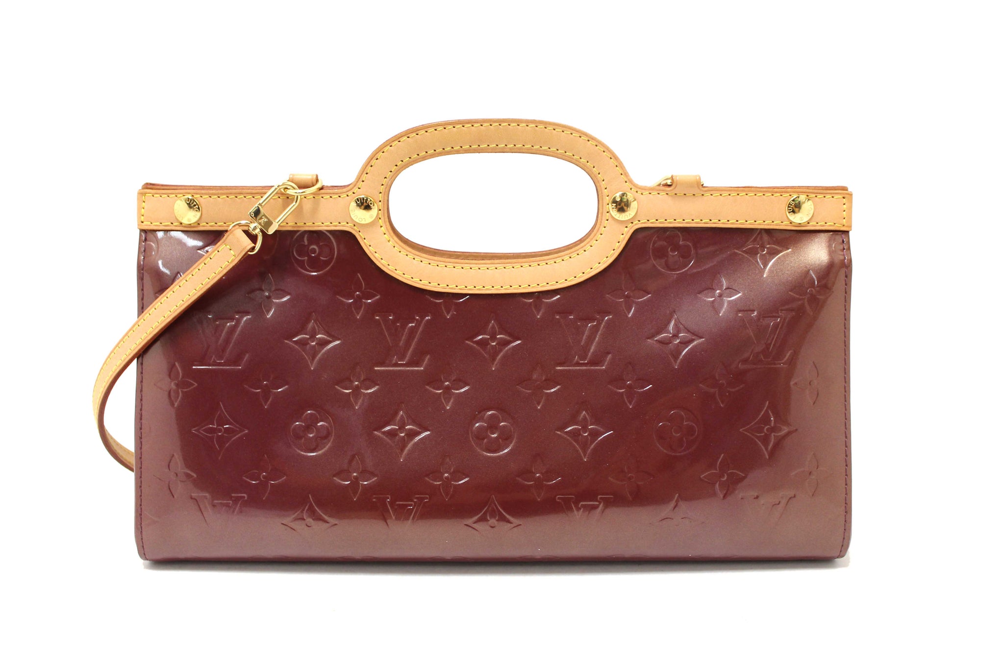 Louis Vuitton Purple Monogram Vernis Leather Roxbury Drive Bag