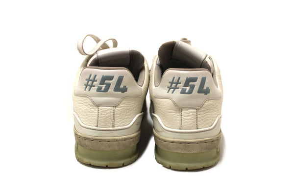 Louis Vuitton White Calfskin Mens LV Trainer Sneakers 38