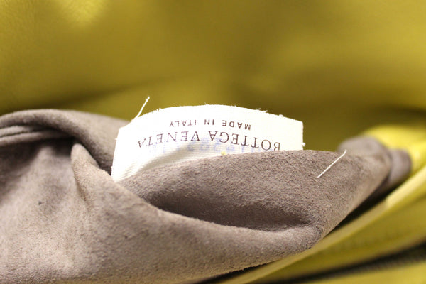 Bottega Veneta Yellow Nappa Intrecciato Leather Small Messenger Bag