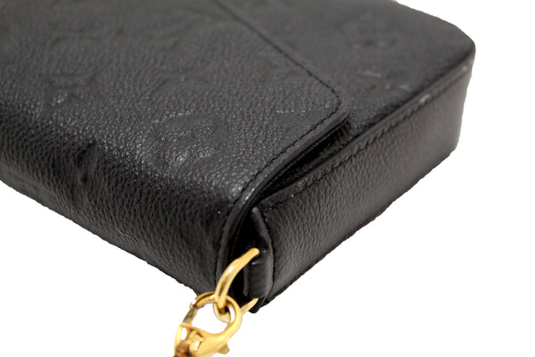 Louis Vuitton Black Monogram Empreinte Felicie Pochette Bag