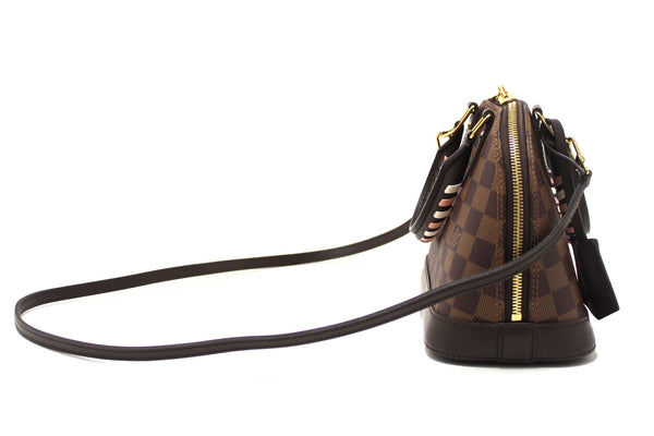Louis Vuitton Damier Ebene Braided Alma BB Handbag