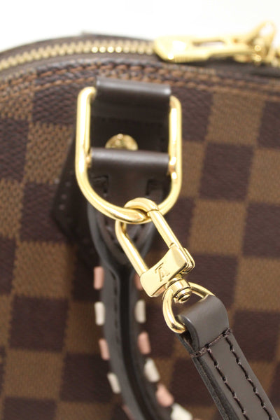 Louis Vuitton Damier Ebene Braided Alma BB Handbag