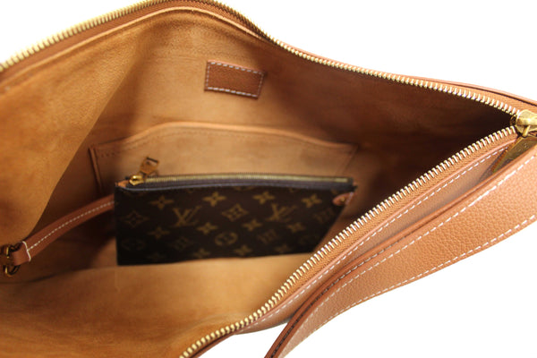 Louis Vuitton Brown Leather Lowkey Cookie MM Hobo Bag