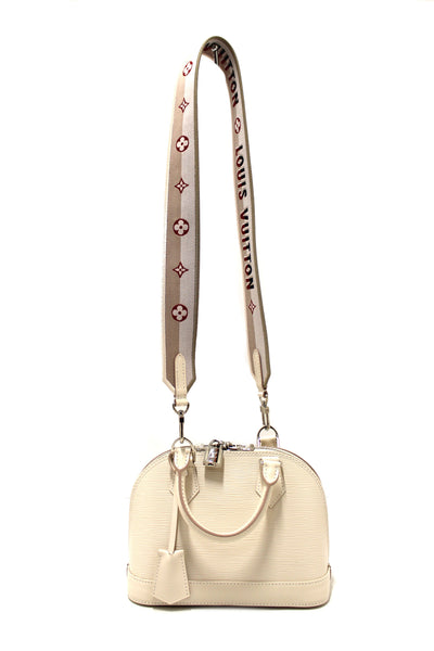 Louis Vuitton Quartz White Leather Alma BB Hand/Crossbody Bag